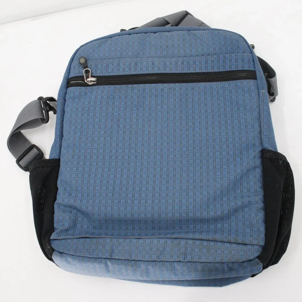 Y2K Patagonia light wire tote style shoulder Laptop bag Backpack Messenger blue